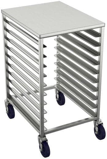 Winholt - 10-18" Trays, Holds End Loading Half Height Pan Racks - AL-1810-H