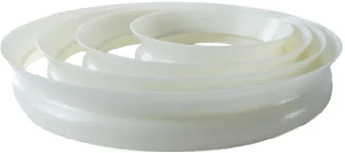 Antunes - Agape Sm^rt Rings Kit Set Of 4 Sizes Made Of Terluran GP-22 ABS - 7002876