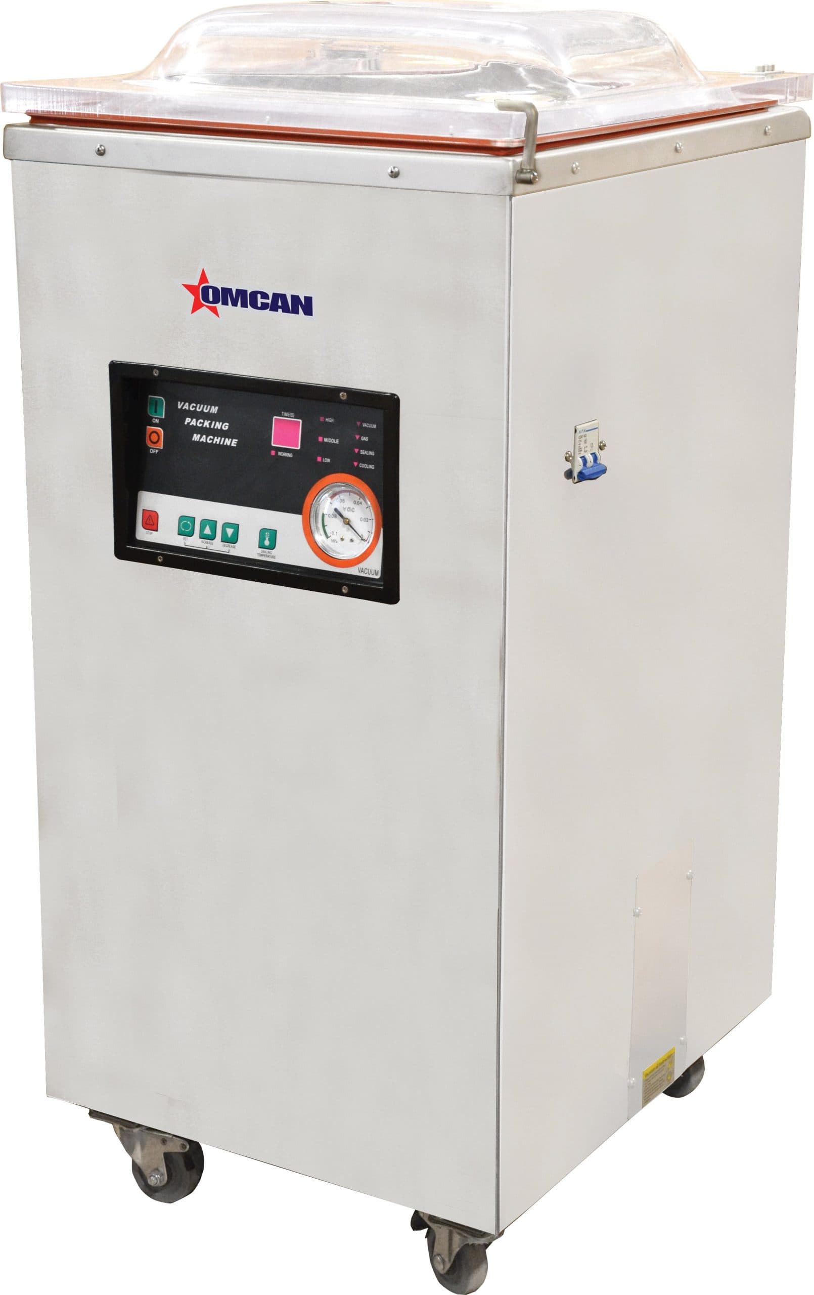 Omcan Floor Model Heavy-duty Vacuum Packaging Machine with 1.2 HP and Single Seal Bar