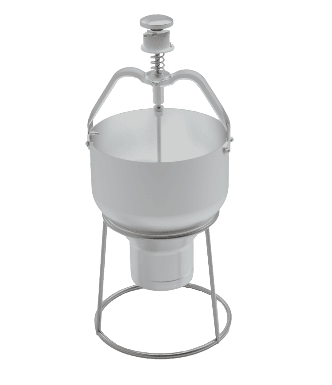 88 oz. Aluminum Pancake / Waffle Batter Dispenser with Stand