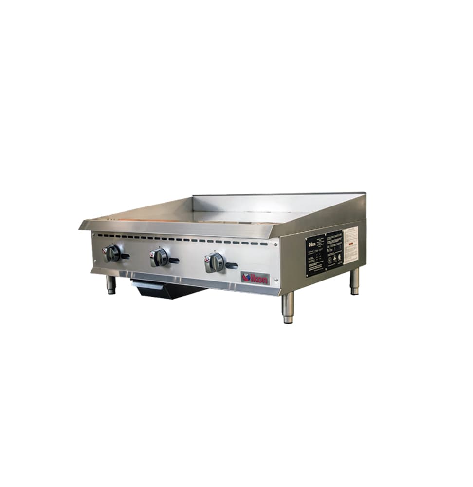 Ikon ITG-36 36″ Natural Gas Griddle With Thermostatic Control – 90,000 BTU