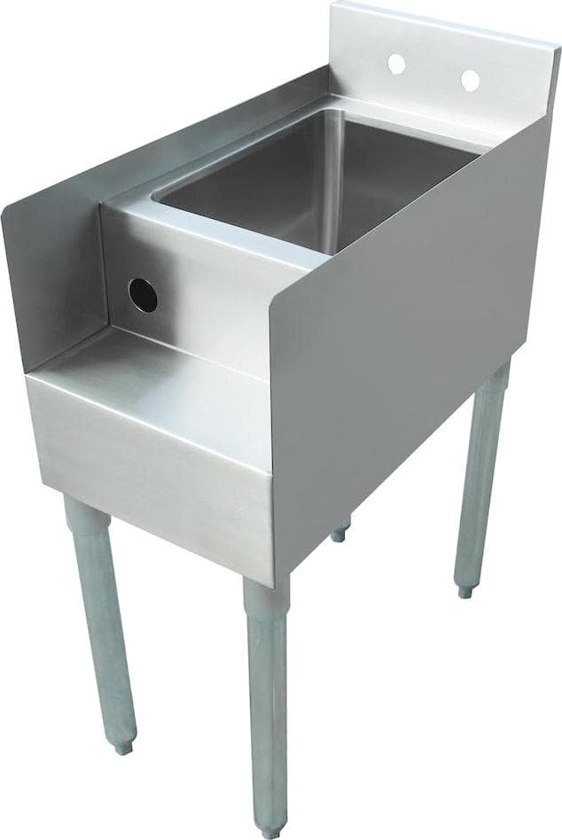 Stainless Steel Blender Station with Galvanized Leg and Plastic Bullet Foot