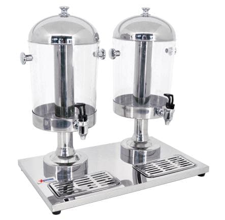 Omcan 2 x 8 19479 Qt. Double Ice-Cooled Juice Dispenser