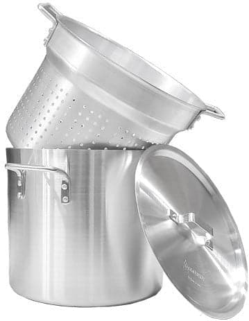 20 qt Aluminum Double Boiler with Perforated Inner Pot