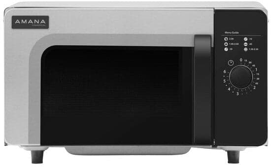 Amana RMS10DSA Stainless Steel Commercial Microwave Oven with Dial Controls – 120V