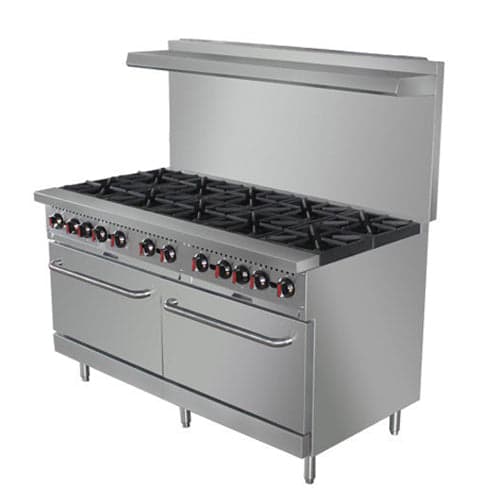 Bakemax BAS60O 60″ Propane Gas Range With 10 Open Burner