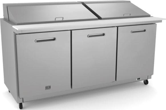 Kelvinator Commercial – 72″ Mega Top Preparation Table with 3 Doors – KCHMT70.30