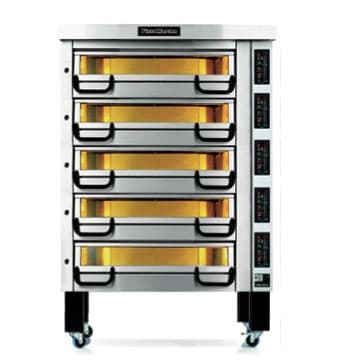 PizzaMaster – Two Stone Hearth, Five Deck, Modular Electric Deck Pizza Oven – 800 Series – PM 825ED