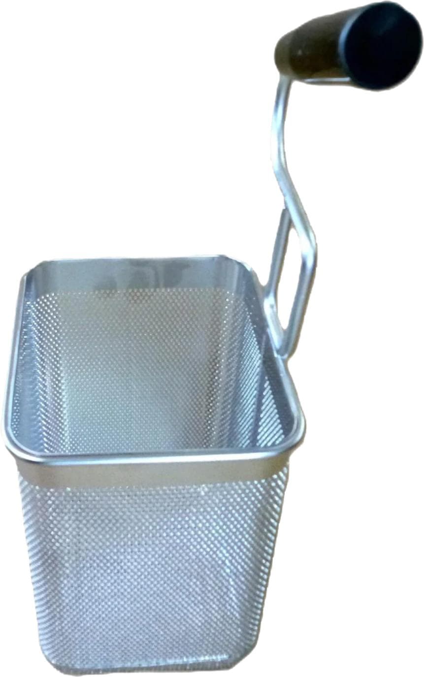 Pasta Cooker Rectangular Basket with Right Handle, Sixth Size 1/6, Right