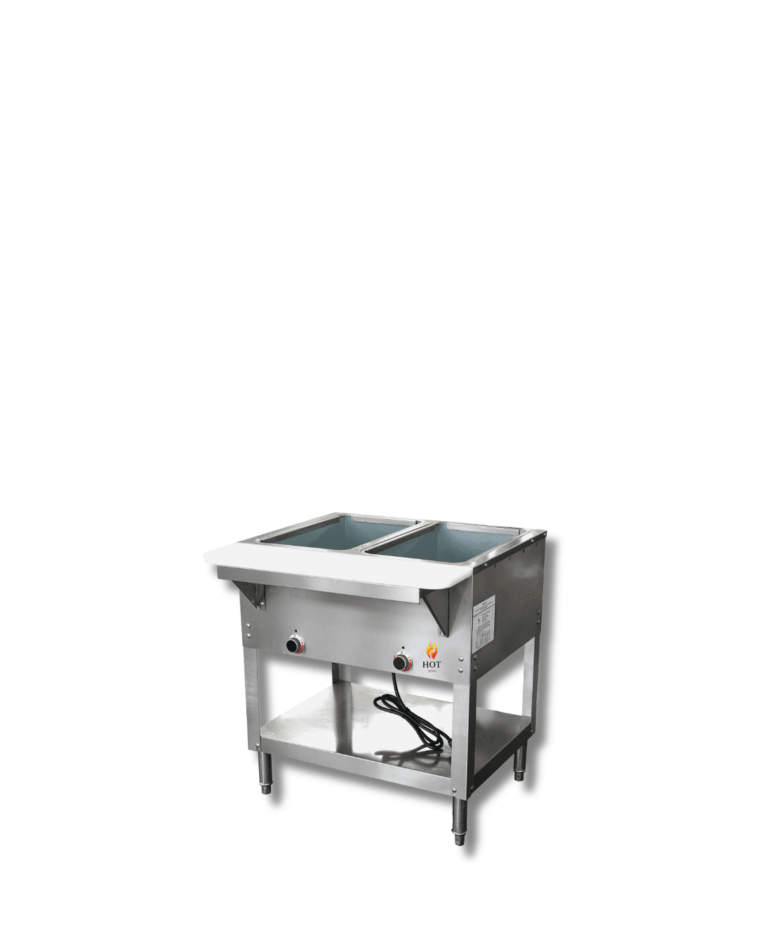 HOTZONE HZ-EHT2WA Electric Open Well Steam Table With 2 Pan Tray