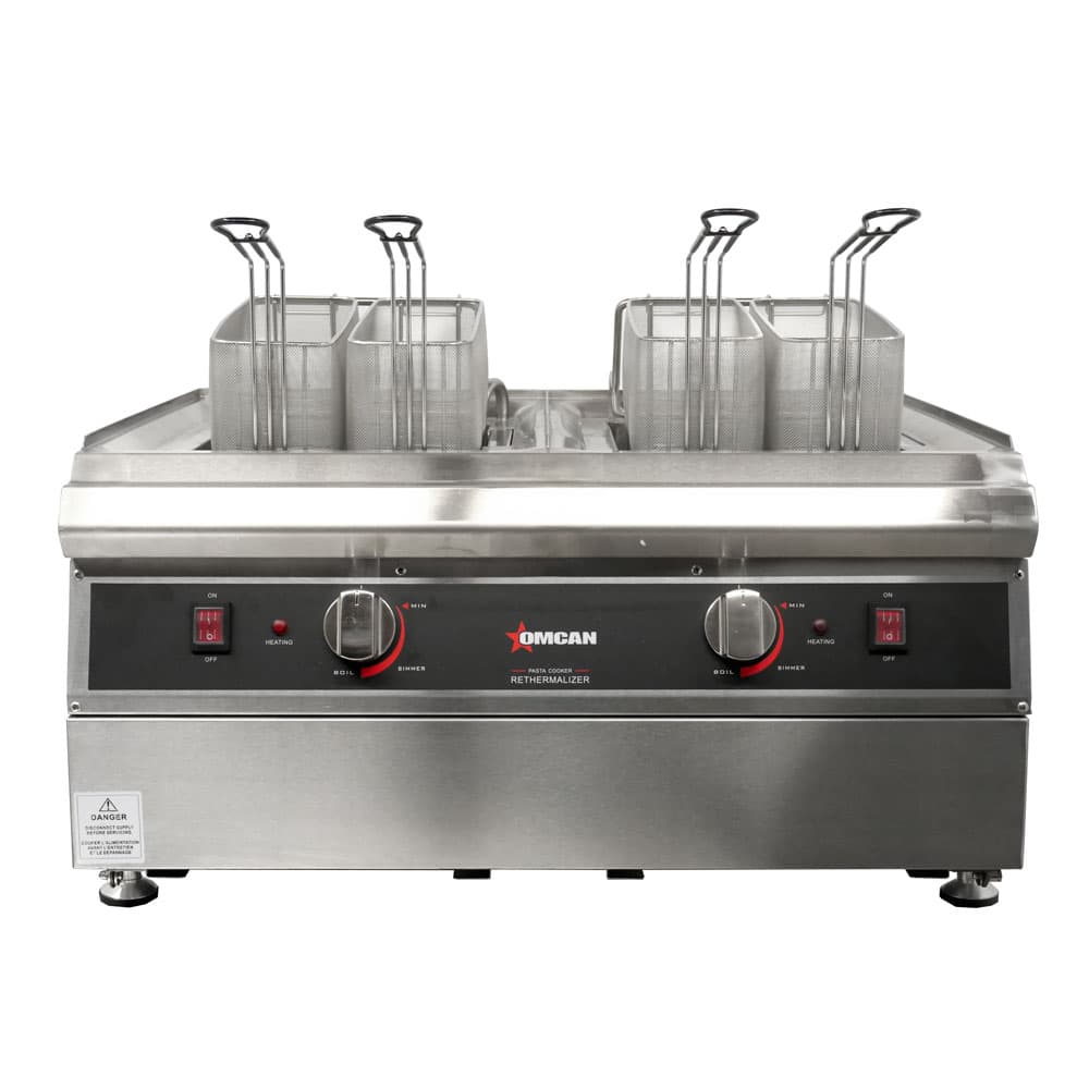 2 x 2.5 Gallon (9L) Double Tank Electric Countertop Pasta Cooker (240V)