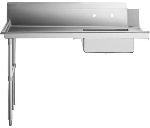 48" Left Side Soiled Dish Table with Sink