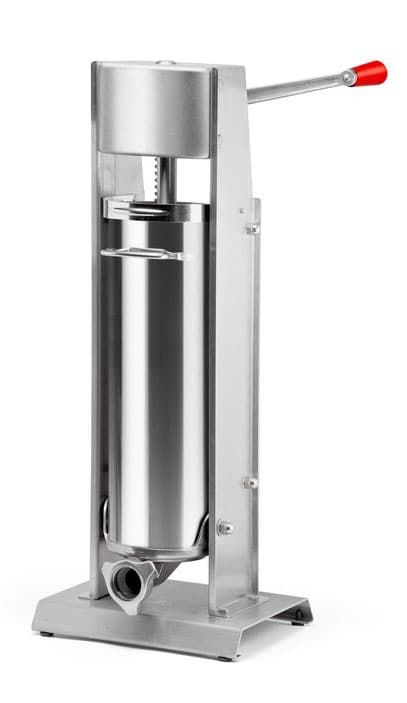Trento Tre-Spade All Stainless Steel Vertical Two-Speed Gear-Driven Manual Sausage Stuffer with 15 lb. capacity