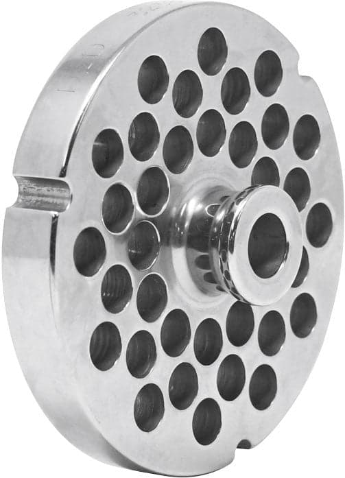 Stainless Steel #32 machine plate with hub 10mm (3/8″) – three notches/ round
