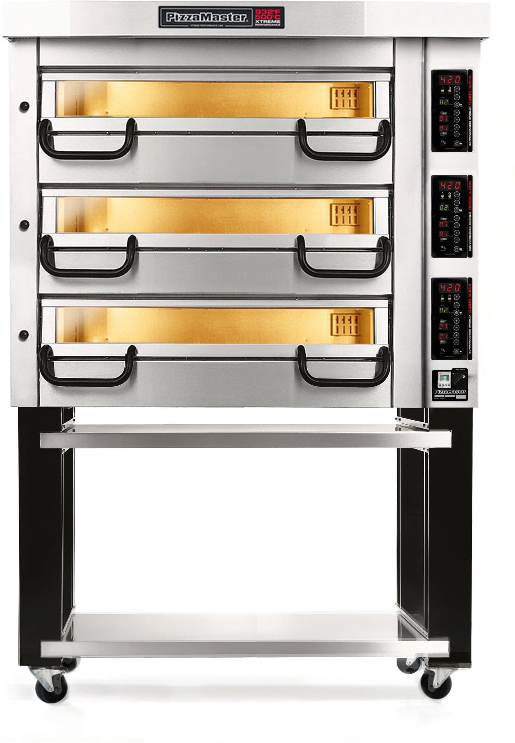 PizzaMaster - 800 Series 2 Stone Hearth, 3 Deck, Modular Electric Pizza Oven - PM 823ED