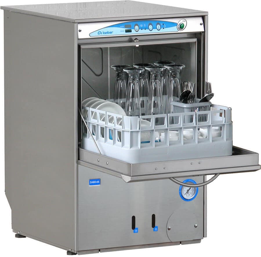 Lamber – High Temperature Glasswasher W/ Drain Pump 208-240 V 3200 W – S480EKDPS