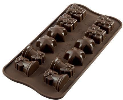 Silikomart – Silicone Brown 12 Compartment Easter Chocolate Mold – SCG06