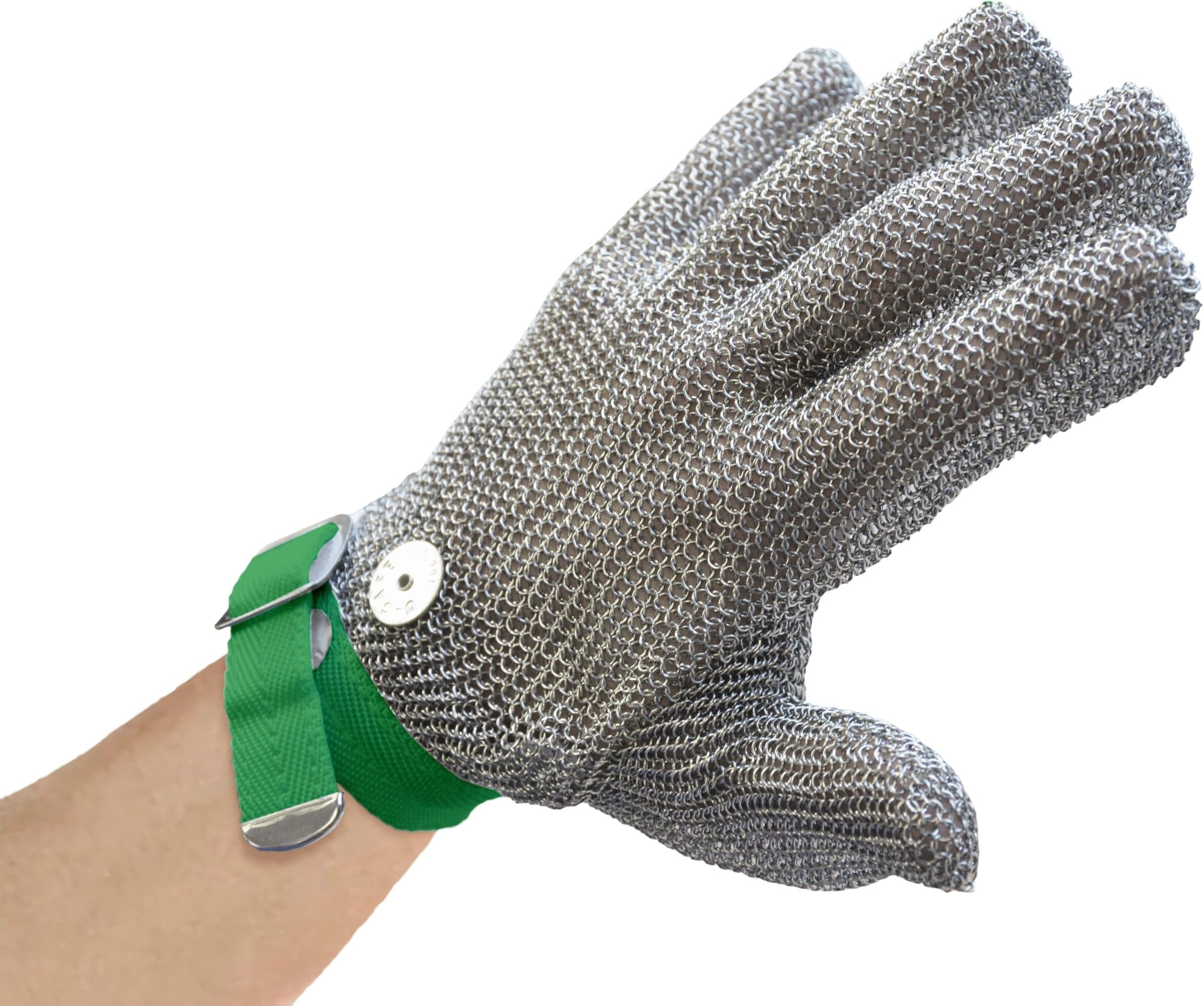 Extra Large Mesh Glove with Green Wrist Strap