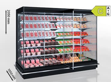 Hit-Line Indiana optima MV M Remote Multideck Cabinet