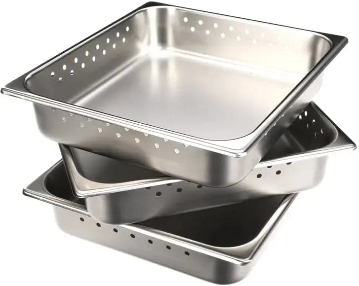 Antunes - 2/3 Size Steam Food Warmer Pan for DFWT-100/DFWT-150/DFWT-200/DFWT-250, Pack of 3 - 7000705 (ETA 4-6 Weeks)