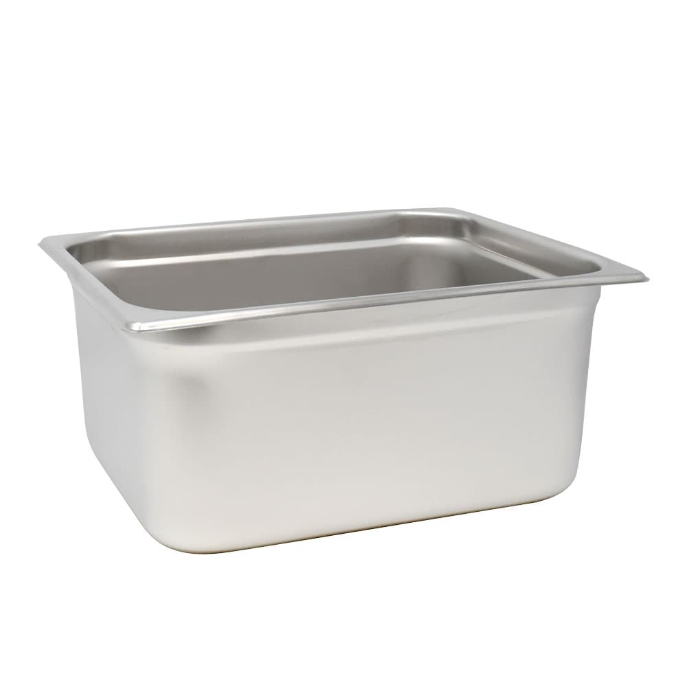 GN 1/2 Half-Size Anti-Jam Stainless Steel Steam Table Pan – 6″ Deep