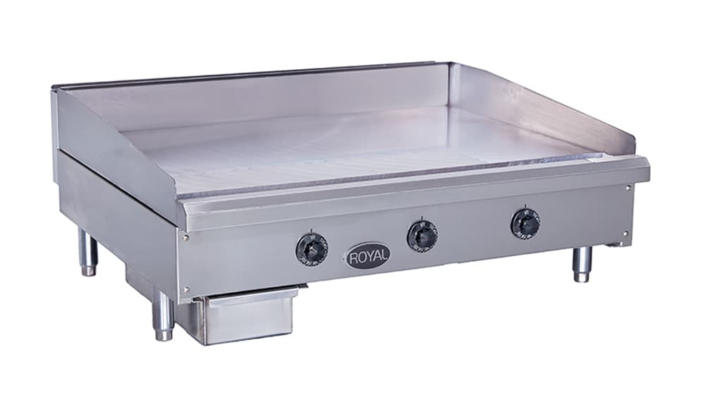 Royal – 60″ x 27.5″ Stainless Steel 5 Elements Heavy Duty Thermostatic Griddle – RTGE-60