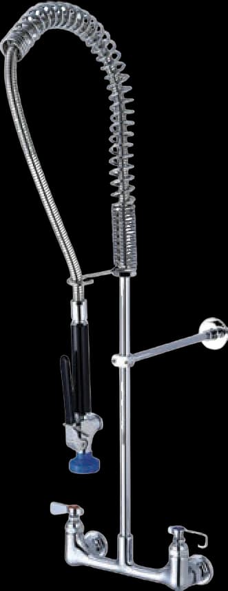 ATS FLO 8" Wall-mounted Pre-rinse Faucet with 14" Spout, Heavy-duty