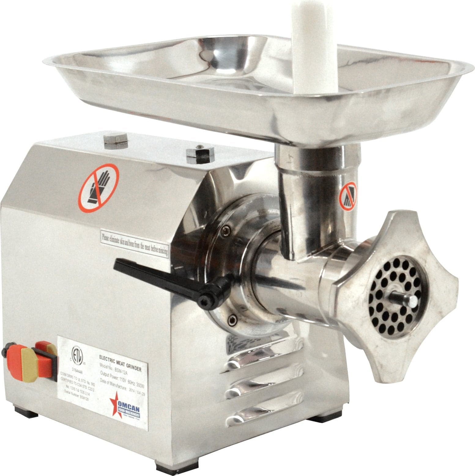 #12 Stainless Steel Meat grinder with 0.87 HP Motor