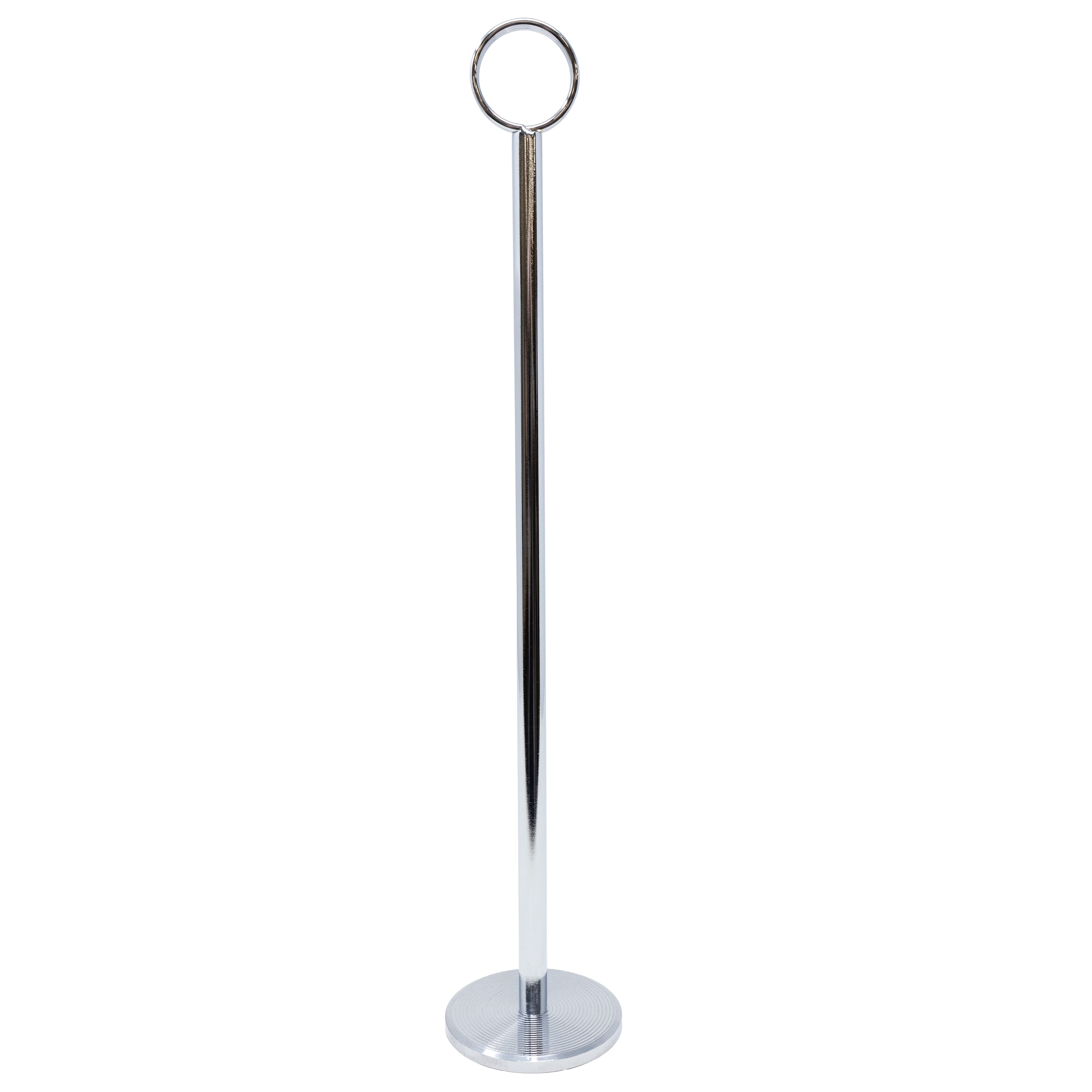 18″ Number Card Holder – Chrome