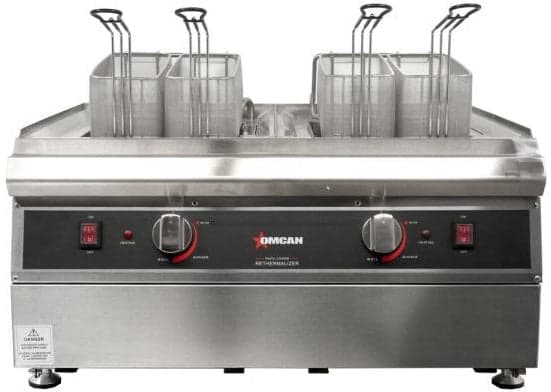 Omcan 2 lon ( ) Double Tank Electric Countertop Pasta Cooker ( )