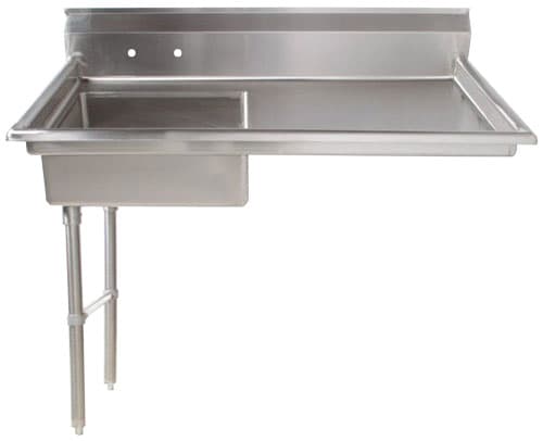 48" Left Side Under Counter Dish Table