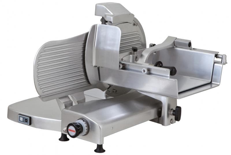 Omas S-Series 15″ Horizontal Gear-Driven Meat Slicer, | Trento – 110 V, 0.4 HP