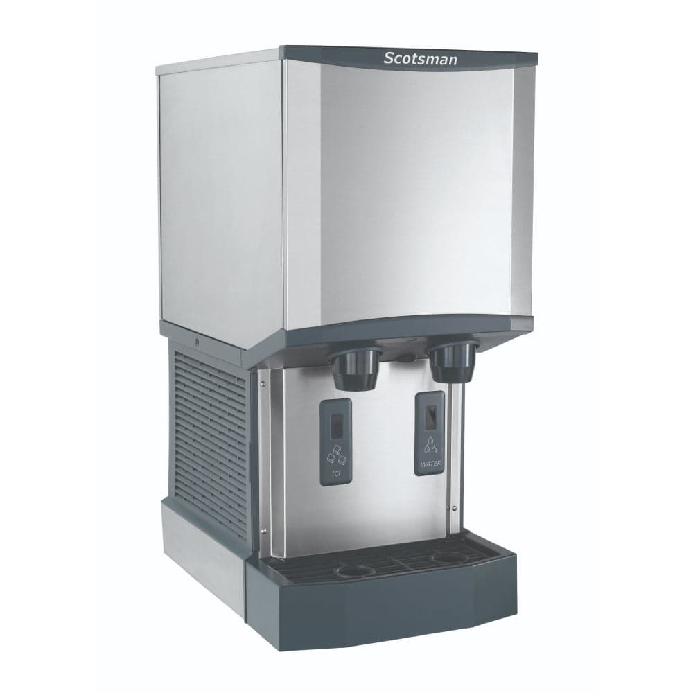 Scotsman HID312AX-1 16″ Meridian Touch-Free Air Cooled Countertop Nugget Ice Machine & Water Dispenser – 320 Lbs.