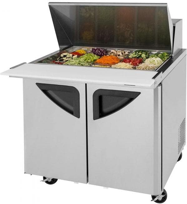 Turbo Air – Super Deluxe 36″ 2 Door Mega Top Refrigerated Sandwich Prep Table – TST-36SD-15-N6 (ETA 5-6 Weeks)