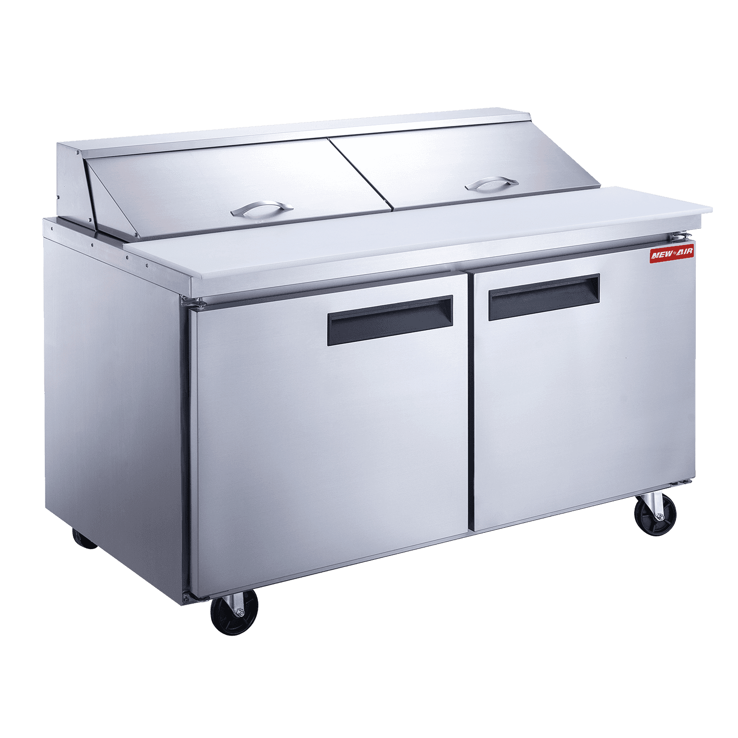 New Air NPT-060-SA 60″ 2-Door Refrigerated Salad/Sandwich Prep Table