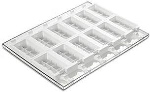 Silikomart – 3.6" x 1.8" x 0.9" Silicone Choco Sticks Moulds, Pack of 2 – GEL02 CHOCO