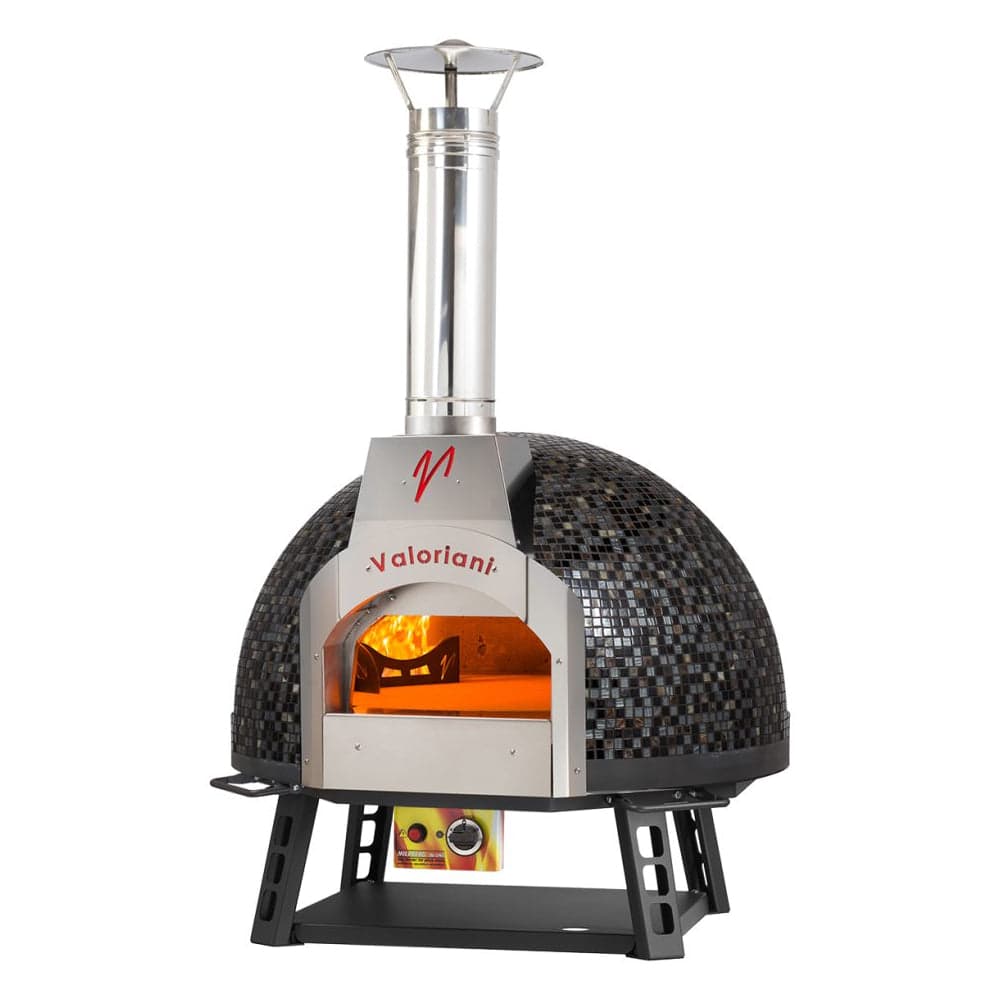 Valoriani Baby 75 Wood Fired and Gas Oven with Mosaic Dome – 44,358 BTU