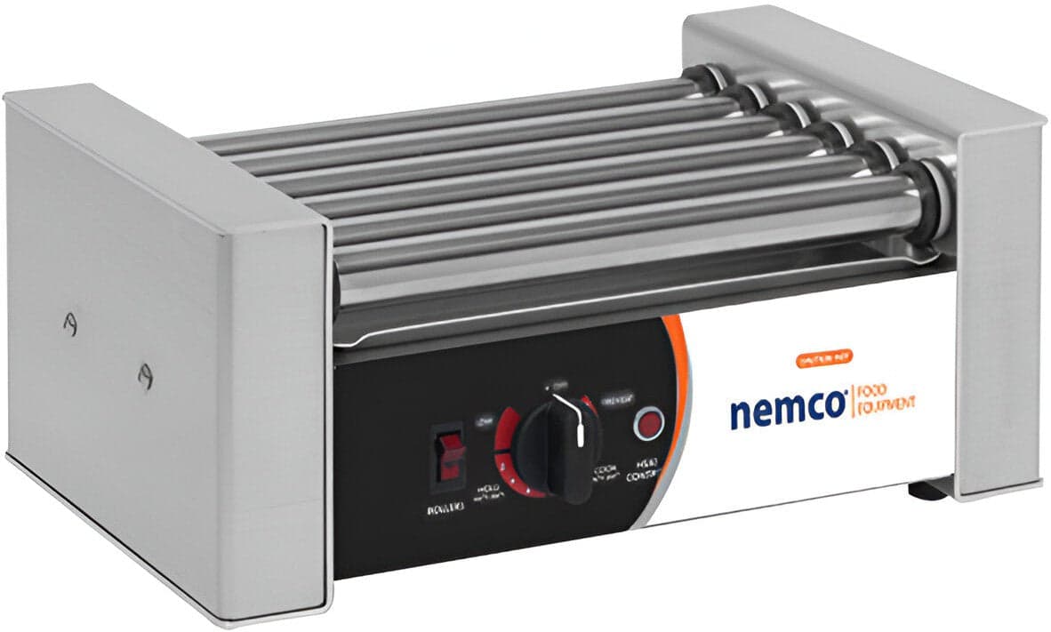 Nemco – 120V Hot Dog Roller Grill with 10 Hot Dog Capacity – 8010 (ETA 4-6 Weeks)
