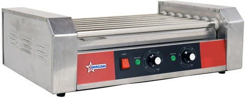 18 Hot Dog Roller Grill with 7 Rollers - 120 V, 910 W