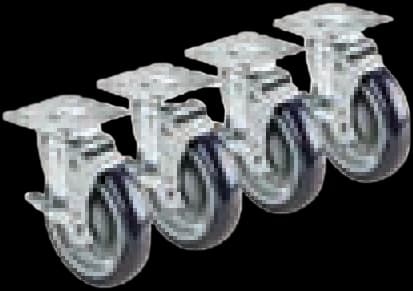ATS MET Caster Set, 2-3/8" x 3-5/8" Plate