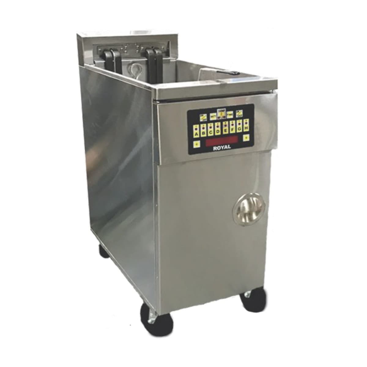 Royal - 50 Lb Energy Efficient Electric Fryer, Product Computer Control With Individual Programming For Temperature And Compensating Time (1 Tank) - REF-1417-1-CM