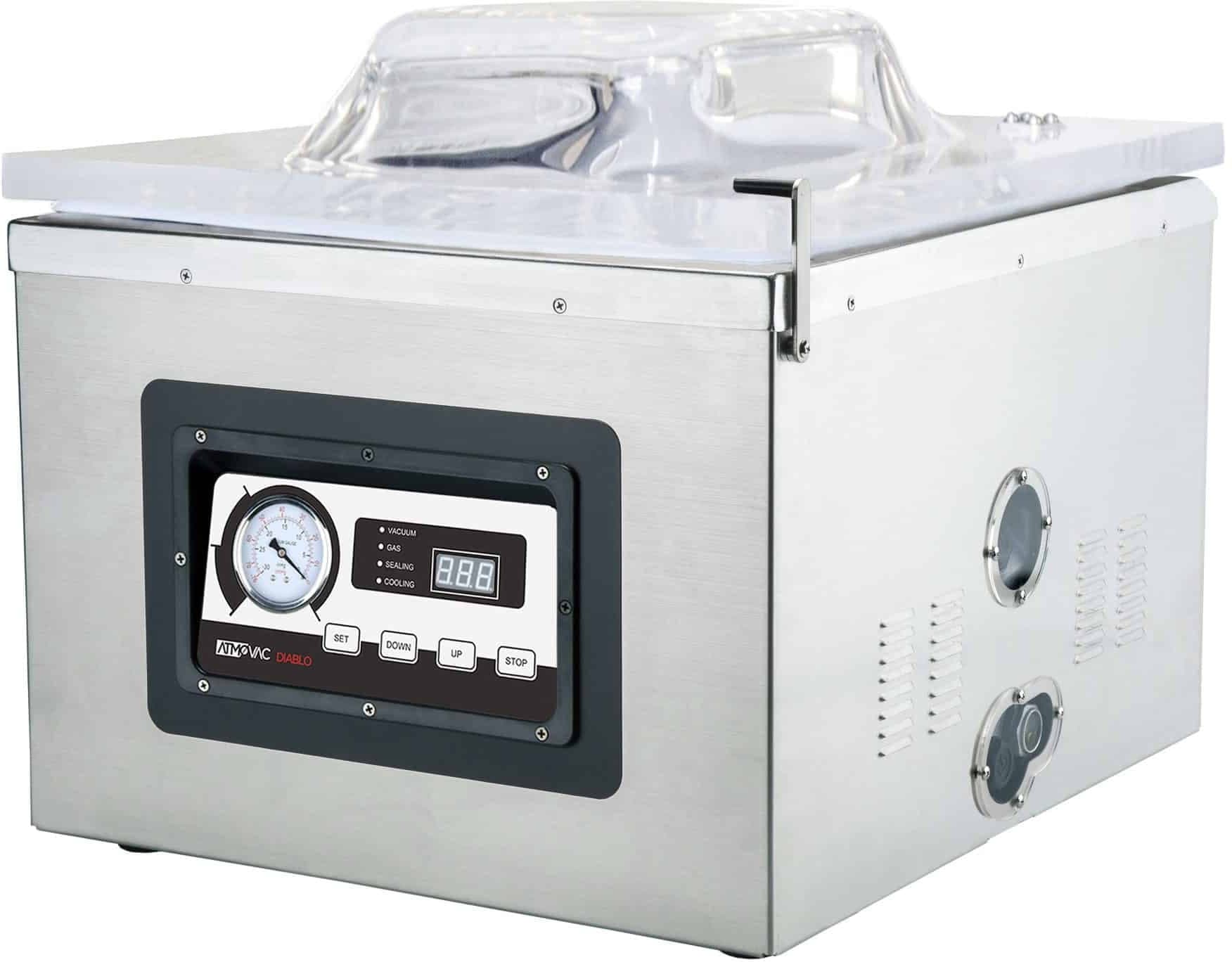 Eurodib Diablo 17D Chamber Vacuum Sealer with 17″ Seal Bar and 24m³h Vacuum Pump