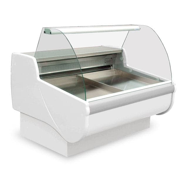 Igloo BSCFID8 100″ Refrigerated Fish Case, Curved Glass, 46″ Deep