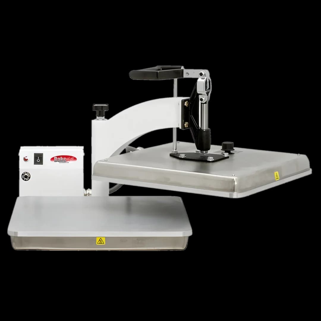 BakeMax BMTXM15 Countertop White Powder Coated Swing Away 15″ x 15″ Manual Dual Heat Tortilla Press