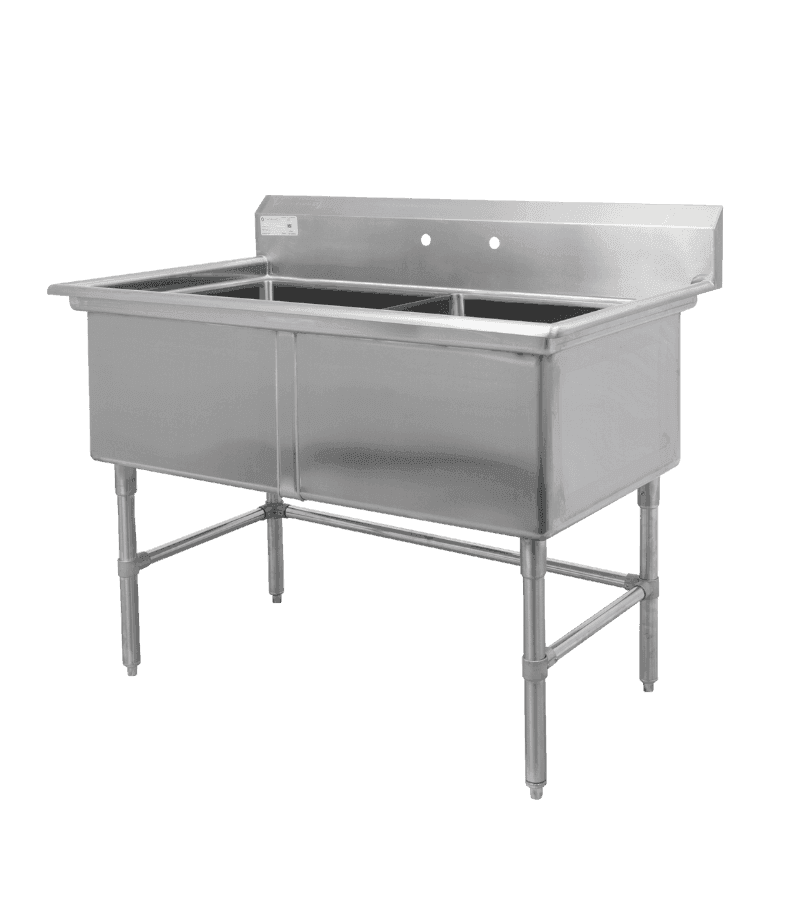 Thorinox TDS-2424-0 24" x 24" x 14" Double 24" Sink