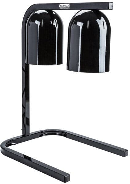 Nemco - 120V Two Bulb Freestanding Heat Lamp with Black Finish - 6000A-2B (ETA 4-6 Weeks)