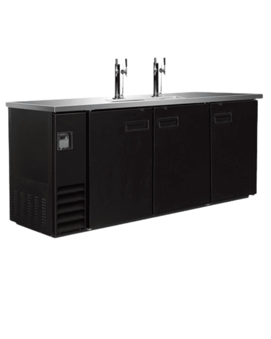 COLDZONE BCBD4-2 Triple Swing Solid Door Keg Cooler