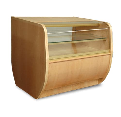 Igloo COCJ67 67″ Cash Counter, Wood Finish with Front Glass