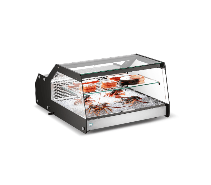 COLDZONE – CW-128 COUNTERTOP FLAT GLASS DISPLAY CASE 28″ 28″W 35″D