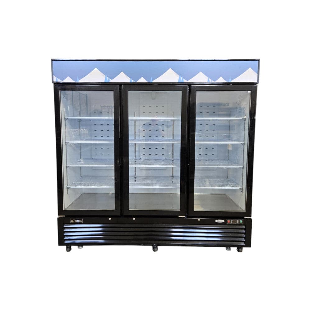 EFI C3-82GDVC Upright Merchandiser Cooler - 3 Glass Door - 82 Inch